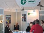 Mr. Milivoj Ivanusic, Inhibitor Sisak (left) and Mr. Ivan Rogan, Cortecros (right), attending Cortec booth at Anticorrosion Show, Zagreb, Croatia, April 2006