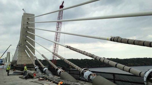 Still Water Bridge Showing Tension Ropes