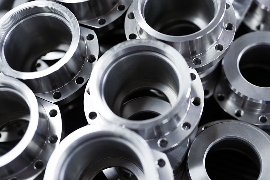 Industrial Background From Metal Parts Produced In Metal Industry Factory