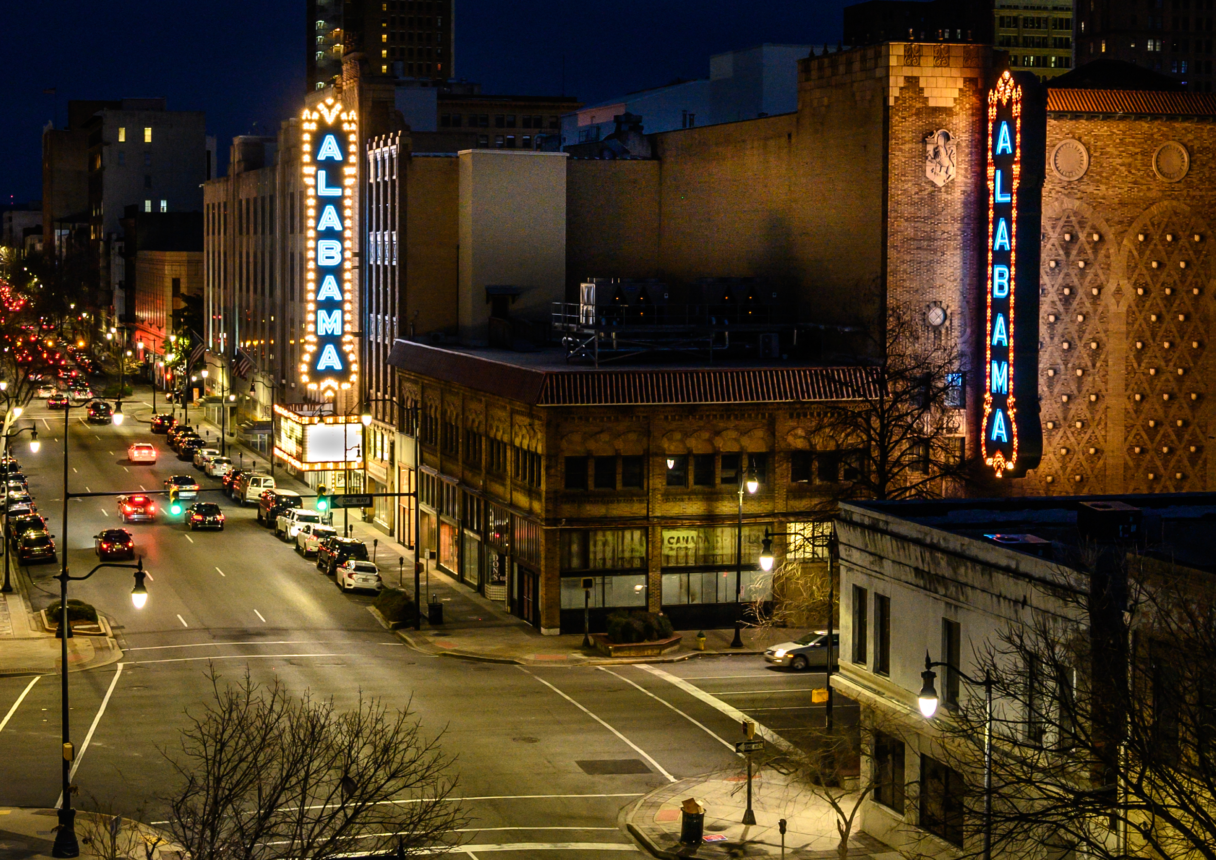 Alabama Theatre At Night Image Courtesy Birmingham Landmarks Inc - Cortec Corporation