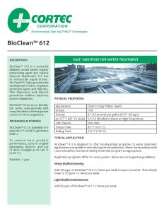 Bioclean 612 Page 1 - Cortec Corporation