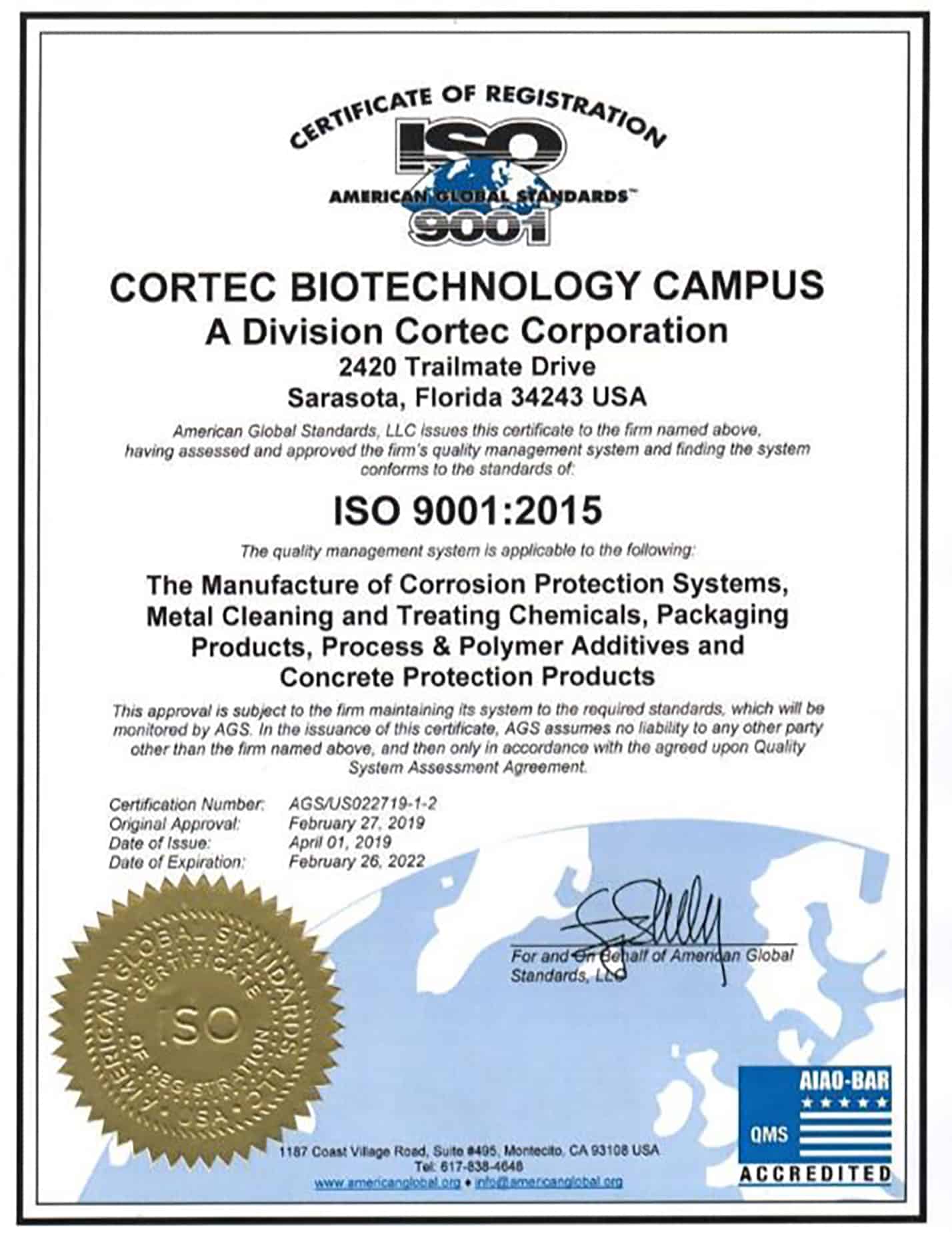 Cbc Iso - Cortec Corporation