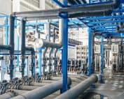 Large Industrial Water Treatment And Boiler Room. Reverse Osmosis Plant, Ro