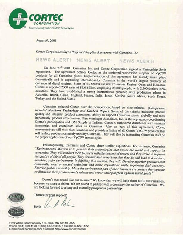 Cummins - Cortec Corporation