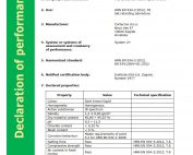 Declaration Of Performance - Cortec Corporation