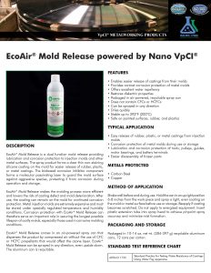 Ecoair® Mold Release Powered By Nano Vpci®