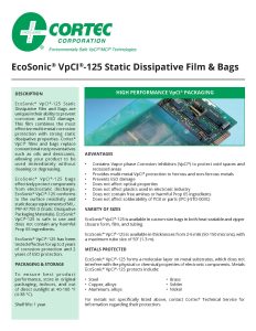 Ecosonic® Vpci®-125 Static Dissipative Film &Amp; Bags