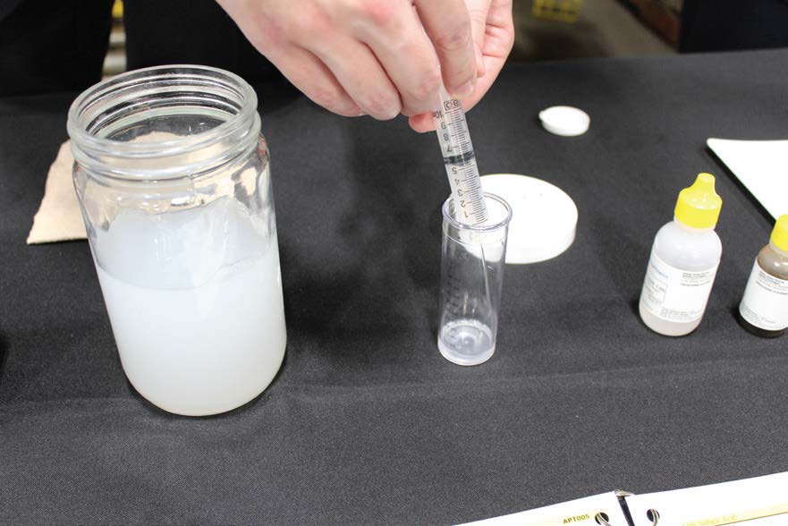 Titration Kit Being Used