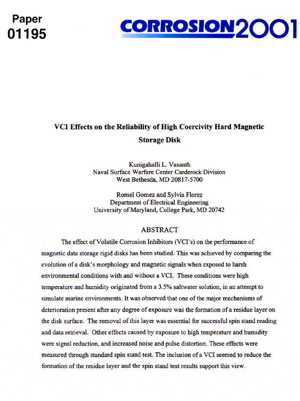 Vansath Report 01 - Cortec Corporation