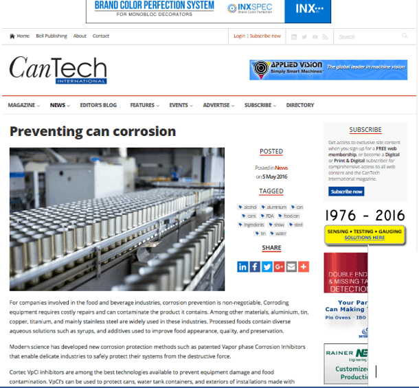 Can Tech - Cortec Corporation