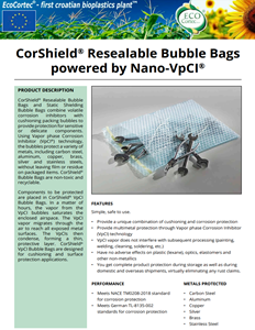 Corshield Resealable Bubble Bags