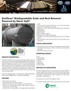 Ecoclean® Biodegradable Scale And Rust Remover Powered By Nano-Vpci®