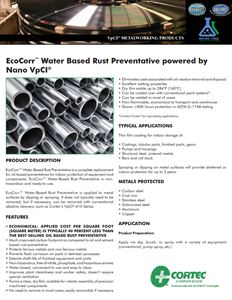 Ecocorr™ Water Based Rust Preventative Powered By Nano Vpci®